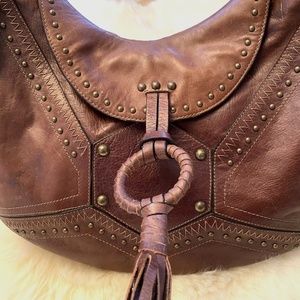 Michelle Frantz Brown Leather Bag